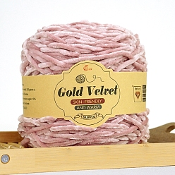 Фламинго Пряжа из шерсти и бархата, для ткачества, вязание крючком, фламинго, 0.6 мм, 245м/моток