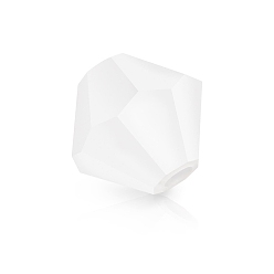00030 840 Crystal Matt Хрустальные бусины preciosa®, чешский хрусталь, биконус(451 69 302 рондель), 00030 840 кристально-матовый, 6 мм, отверстие: 1 мм