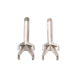 Нержавеющая Сталь Цвет 304 Выводы серьги из нержавеющей стали шпилька, цвет нержавеющей стали, лоток : 4 мм, 10.5x4.5 мм, штифты : 1.2x7 мм