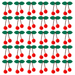 Красный 30шт. войлочные шарики в форме вишни, красные, 60x50x20 мм