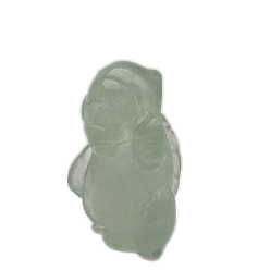 Флюорит Скульптурные украшения из натурального флюорита, для украшения стола домашнего офиса, Манис pentadactyla, 50~60 мм