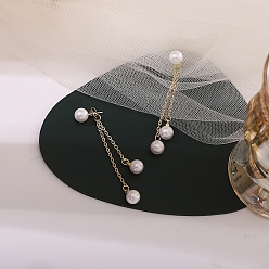 Others Imitation Pearl Dangle Earrings for Women, 24x10mm