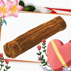 Saddle Brown DIY Plush Sticks, with Iron Core, Pipe Cleaners, Kid Craft Material, Saddle Brown, 295x6mm, 100pcs/set