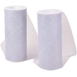 Фиолетовый Ленты сетки деко полиэстера, тюль ткань, Тюль-рулонная ткань для юбки, фиолетовые, 15 см, 10yards / рулон (9.144 м / рулон)