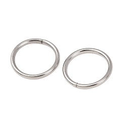 Нержавеющая Сталь Цвет Устойчивые к потускнению 304 открытые соединительные кольца из нержавеющей стали соединительные кольца, цвет нержавеющей стали, 18 датчик, 10x1 мм, внутренний диаметр: 8 мм