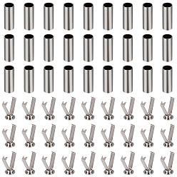 Черный Цвет Металла 50шт. съемные фиксаторы для концов шнура из сплава, пряжка для колпачков с металлическим шнуром, для шнурков, аксессуаров для спортивной одежды, металлический черный , 19.5x7 мм