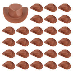 Сиена 40шт. пластиковые кукольные шляпы, цвет охры, 54.5x46.5x17.5 мм, внутренний диаметр: 26x23.5 мм