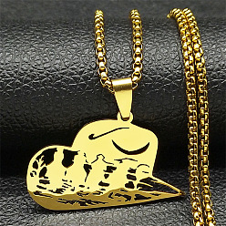 Золотой 201 ожерелья с подвесками в виде ковбойской шляпы из нержавеющей стали, золотые, 23.66 дюйм (60.1 см)