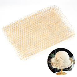 Золотистый Полиэстеровая клетка для птиц свадебная фата сетка, сетчатая тюлевая ткань для вуалей своими руками, румян, чародеев, золотые, 9-7/8~10 дюйм (250~255 мм) x 2000 мм