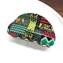 Разноцветный Акриловые коготь заколки, аксессуары для волос для женщин и девочек, арка, красочный, 45x80 мм