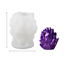 Белый Силиконовые формы для яиц дракона, формы для свечей, формы для литья гипсовой смолы, белые, 69x74 мм