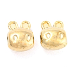 Golden CCB Plastic Beads, Rabbit, Golden, 8x6x5mm, Hole: 1.4mm