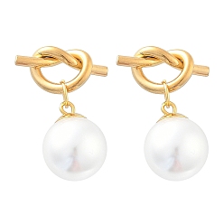 Золотой 304 круглые серьги-гвоздики из нержавеющей стали с имитацией жемчуга и пластика, со стразами, ионное покрытие (ip), золотые, 25x17 мм