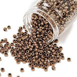 (221) Bronze Тохо 6/0 круглые бусины, японский бисер, (221) бронза, 4 мм, отверстие : 1.5 мм, Около 7570 шт / фунт