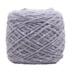 Светлый Стально-синий Полиэфирная пряжа, твидовая пряжа, для вязания крючком принадлежности, светло-стальной синий, 6 мм, около 240.59 ярдов (220 м) / моток