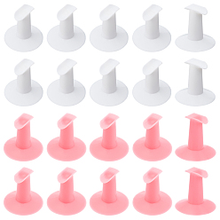 Mixed Color 20Pcs 2 Colors Nail Finger Holder Bracket Stand, Fixed Finger Holder, Mixed Color, 4.9x4.85cm, 10pcs/color