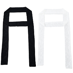 Paw Print 2 шт. 2 цвета полиэстеровый кружевной длинный шелковый шарф для женщин и девочек, отпечаток лапы, 2080x50x0.5 мм, 1 шт / цвет