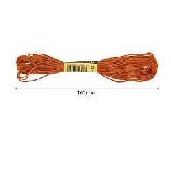 Шоколадный Нитки хлопчатобумажные швейные, цвет шоколада, 3 мм, около 8.57 ярдов (7.84 м) / моток