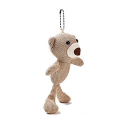 Tan Cartoon PP Cotton Plush Simulation Soft Stuffed Animal Toy Bear Pendants Decorations, for Girls Boys Gift, Tan, 240mm