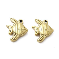 Fish 304 подвески из нержавеющей стали, ионное покрытие (ip), морские животные, рыба, 15.5x13.5x4 мм, отверстие : 1 мм