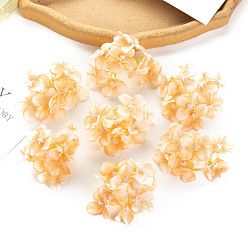 Оранжевый Цветочные украшения из ткани, искусственный цветок, для украшения свадебного дома, оранжевые, 80x50 мм