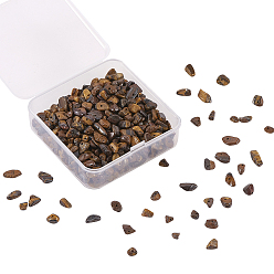 Тигровый глаз Естественно тигровые чип глаз бисер, чипсы, 5~8x5~8 мм, отверстие : 1 мм