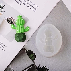 Белый Силиконовые формы для свечей своими руками, формы для литья смолы, кактус, для уф-смолы, изготовление ювелирных изделий из эпоксидной смолы, белые, 59x73 мм