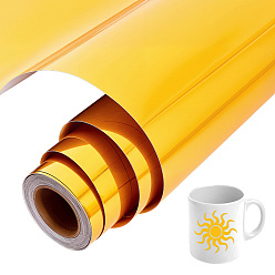 Золотистый Самоклеющиеся наклейки из пвх, рекламное оформление, золотые, 305x0.2 мм, 5 м / рулон