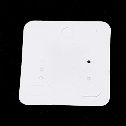 Linen Cardboard Earring Display Cards, Linen, 50x44mm