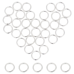 Серебро 925 разрезные кольца из стерлингового серебра, кольца прыжок двойной петли, круглые кольца, серебряные, 22 датчик, 6x0.6 мм, внутренний диаметр: 4.8 мм, о 20 шт