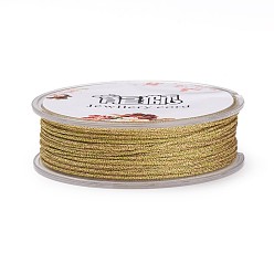 Goldenrod Polyester Metallic Thread, Goldenrod, 1mm, about 32.8 yards(30m)/roll