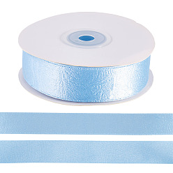 Светло-Синий 1 рулон полиэстеровой ленты из искусственной кожи, для аксессуара одежды, голубой, 1 дюйм (25 мм), около 20.00 ярдов (18.29 м) / комплект