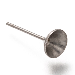 Нержавеющая Сталь Цвет Не тускнеет 304 серьги-гвоздики из нержавеющей стали, для остроконечного хриона xilion rivoli, цвет нержавеющей стали, 14.5x6 мм, внутренний диаметр: 5.5 мм, штифты : 0.7 мм