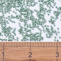 (DB1171) Galvanized Matte Dark Mint MIYUKI Delica Beads, Cylinder, Japanese Seed Beads, 11/0, (DB1171) Galvanized Matte Dark Mint, 1.3x1.6mm, Hole: 0.8mm, about 10000pcs/bag, 50g/bag
