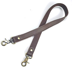 Brun De Noix De Coco Bandoulière de sac en cuir, avec fermoir pivotant, pour les accessoires de remplacement de sac, brun coco, 58x2x0.45 cm