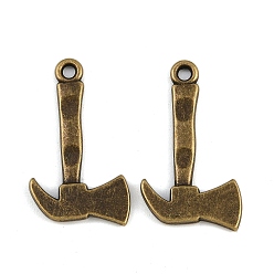 Античная Бронза Сплавочные подвески тибетского стиля, топор, античная бронза, 26x15x2 мм, отверстие : 1.8 мм, Около 621 шт / 1000 г