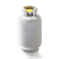 Белый Миниатюрные украшения из смоляного газового баллона, аксессуары для домашнего кукольного домика с микро-ландшафтом, притворяясь опорными украшениями, белые, 14x25 мм