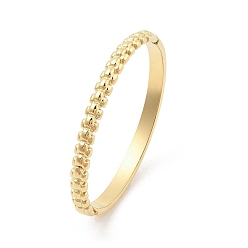 Золотой Ионное покрытие (ip) 304 браслеты из нержавеющей стали для женщин, золотые, внутренний диаметр: 2-3/8x2 дюйм (5.95x5 см)