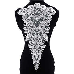 Белый 1цветок из поликарбонатной ткани, украшения для шитья своими руками, белые, 530x307x1 мм