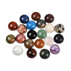 Смешанные камни Кабошоны из камня, полукруглые / купольные, , 12x5 мм