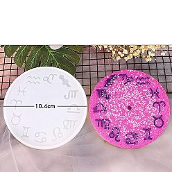 Clock DIY Silicone Molds, Resin Casting Molds, For UV Resin, Epoxy Resin Jewelry Making, White, Clock, 104x9mm