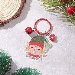 Human Рождественский кулон из акрила и смолы, с застежками-брелками из сплава, человек, 78 мм, Кулон : 17~45x12~44.5x2~13.5 мм