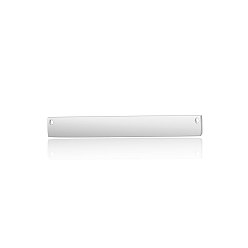 Stainless Steel Color Tarnish Resistant 201 Stainless Steel Links Connectors, Manual Polishing, Rectangle, Stainless Steel Color, 30x6x2mm, Hole: 1mm