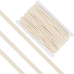 Blé Cordon tressé en coton, pour la couture DIY, blé, 5x2.5mm, environ 32.81 yards (30m)/ensemble