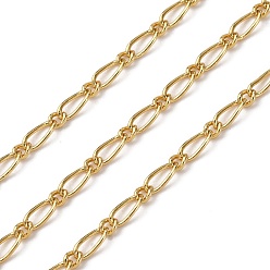 Настоящее золото 18K Латунные цепные цепи, без свинца и без кадмия, стойки покрытие, долговечный, с катушкой, пайки, реальный 18 k позолоченный, 6.3x2.7x0.6 mm и 3x2.5x0.5 mm
