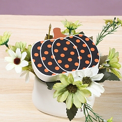 Черный Украшения для Хэллоуина, Деревянные фигурки тыквы для украшения домашнего рабочего стола, чёрные, 110x100x17 мм