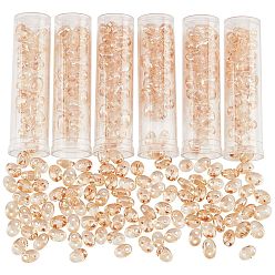 Sandy Brown 300Pcs 2-Hole Seed Beads, Czech Glass Beads, Oval, Sandy Brown, 4.5~5x3~3.5x2~2.5mm, Hole: 1mm