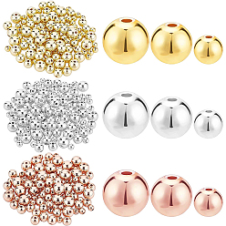 Mixed Color 9 Styles Electroplate Non-magnetic Synthetic Hematite Beads Strands, Beads Strands, Round, Mixed Color, 4~8mm, Hole: 1~1.5mm