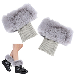 Серый Носки из акрилового волокна и шерстяной пряжи на голенище, гетры, серые, 190x200x40~63.5 мм