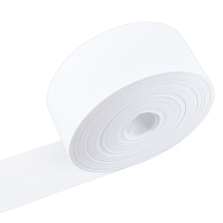 Blanco Cinturón de poliéster para cortinas, Cortina de tela, blanco, 80 mm, 50 m / rollo